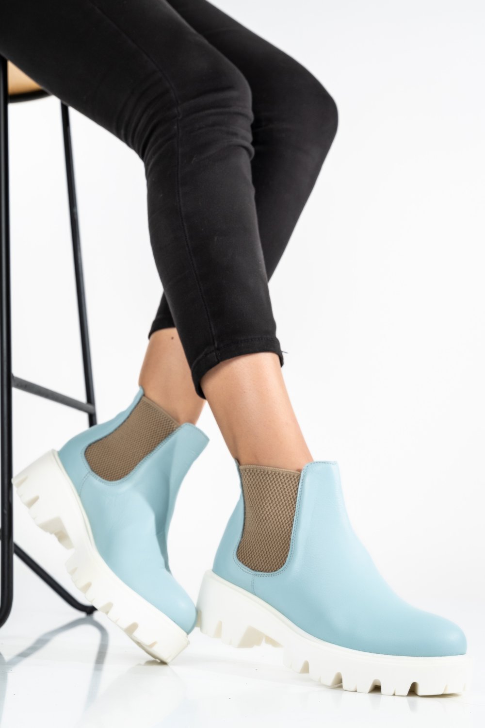 GHETE BLEU PIELE NATURALA RS7717