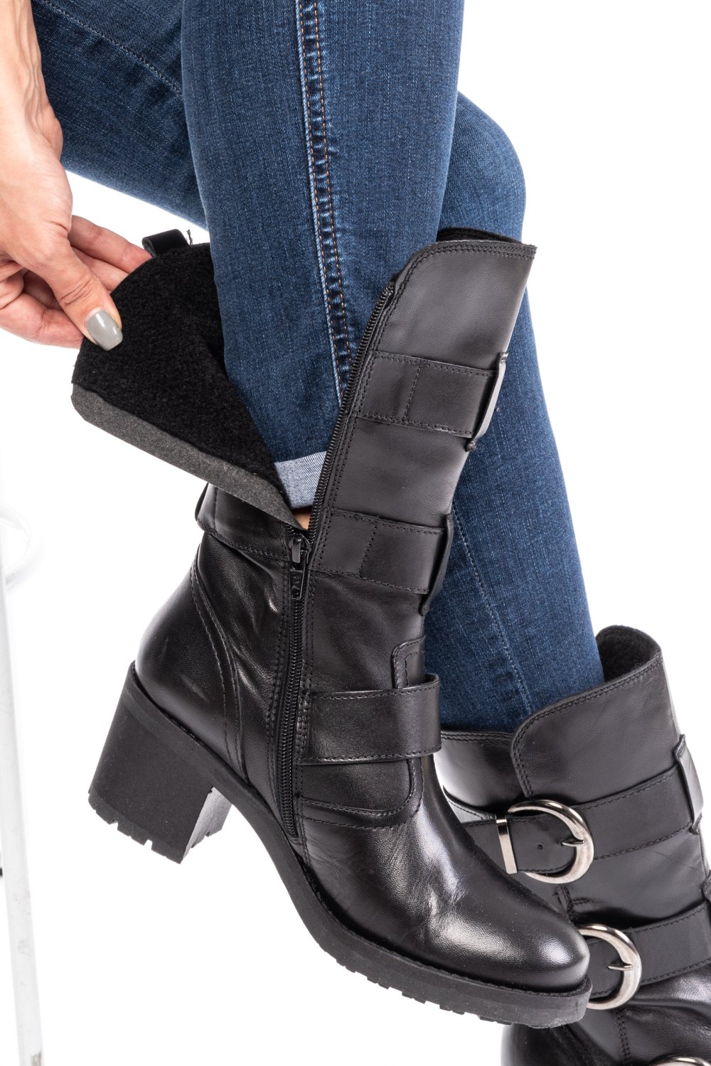 CIZME DAMA PIELE NATURALA OLIVE 4S77082