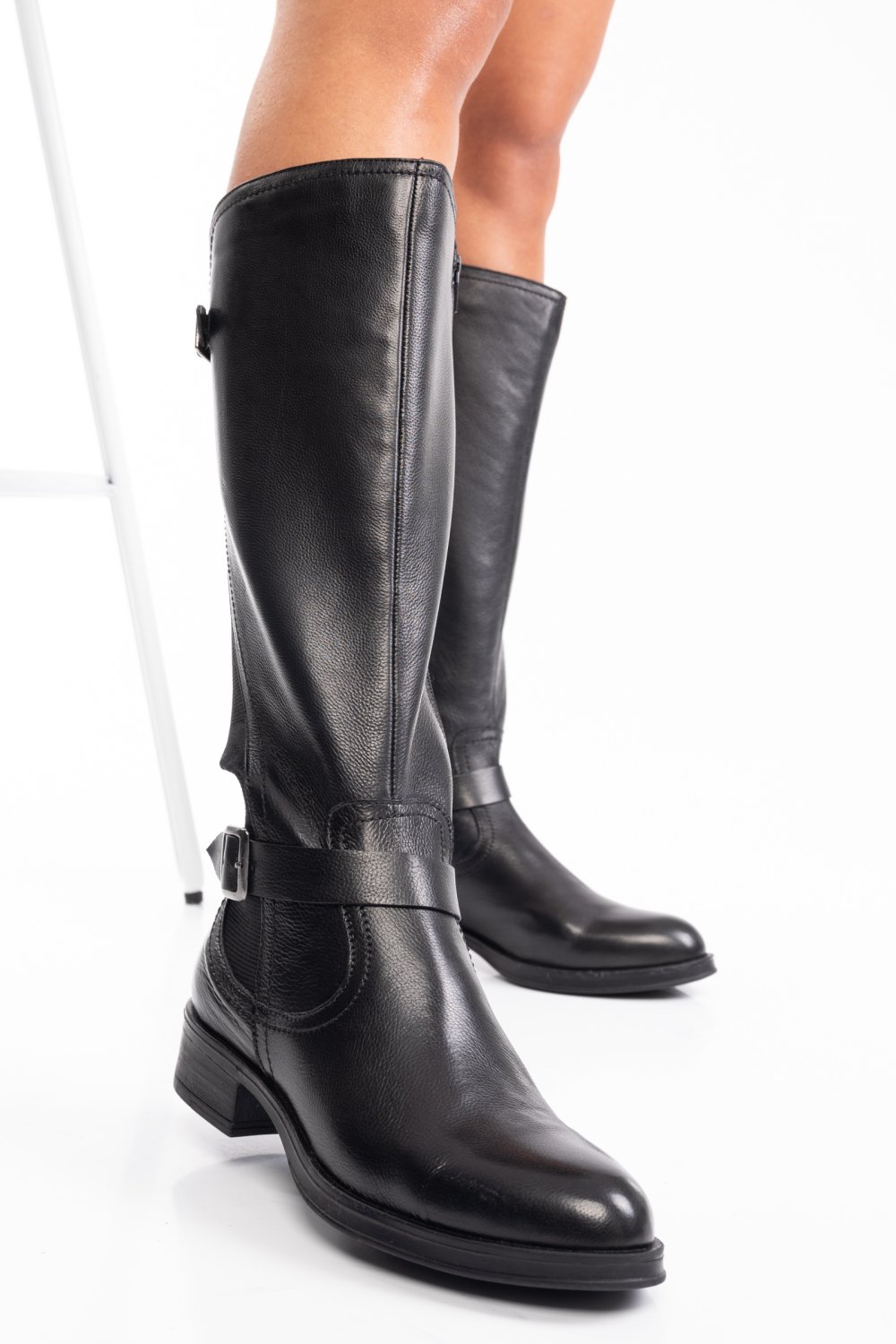 CIZME FEMEI PIELE NATURALA NEGRE 7S77833