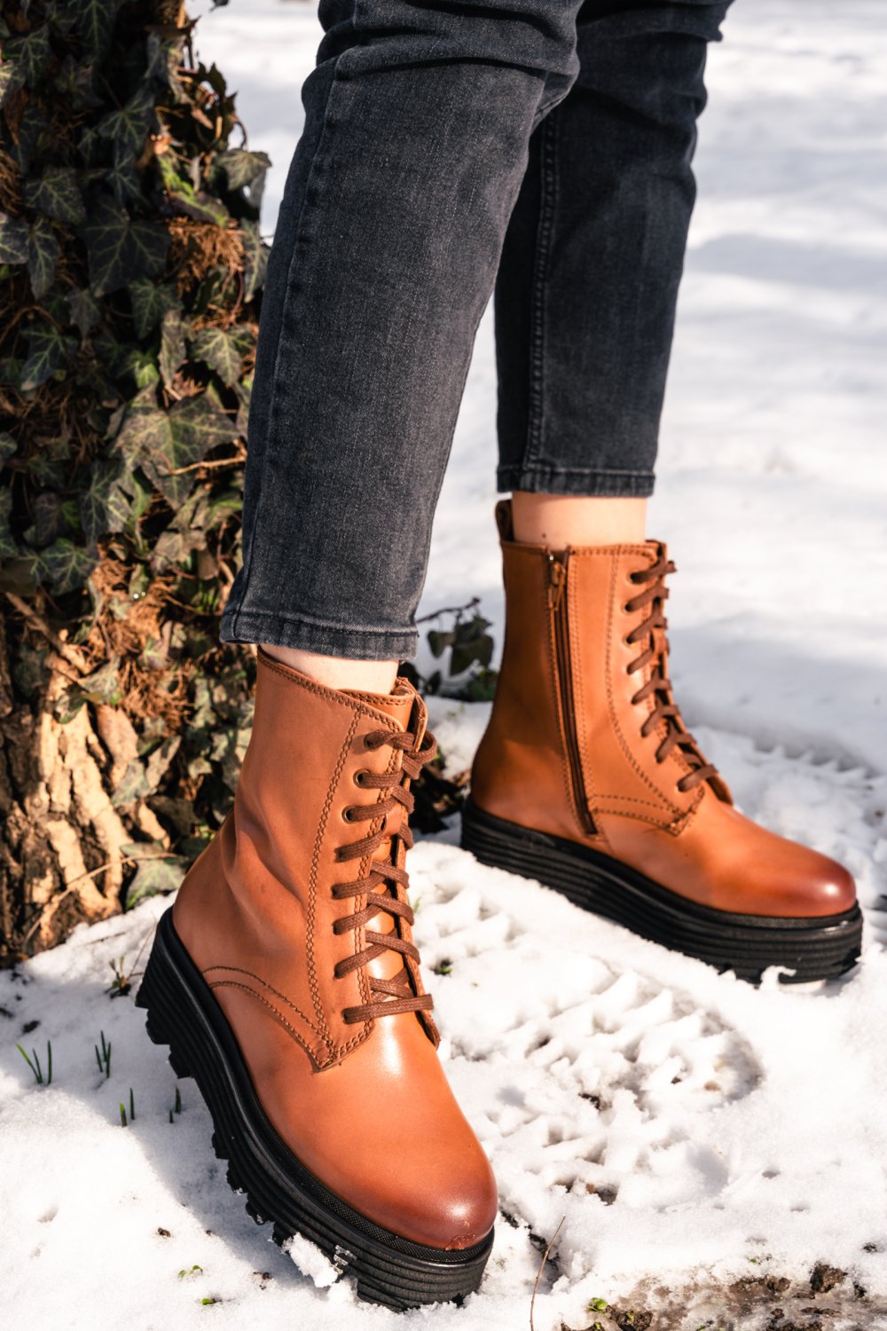 GHETE DAMA PIELE NATURALA MARO 9S77457