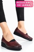 PANTOFI BORDO PIELE NATURALA 4PC25