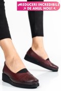 PANTOFI BORDO PIELE NATURALA 4PC25