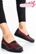 Pantofi bordo piele naturala 4pc25