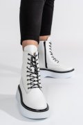 GHETE DAMA ALBE PIELE NATURALA ALBE 2S77275B