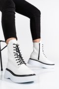 GHETE DAMA ALBE PIELE NATURALA ALBE 2S77275B