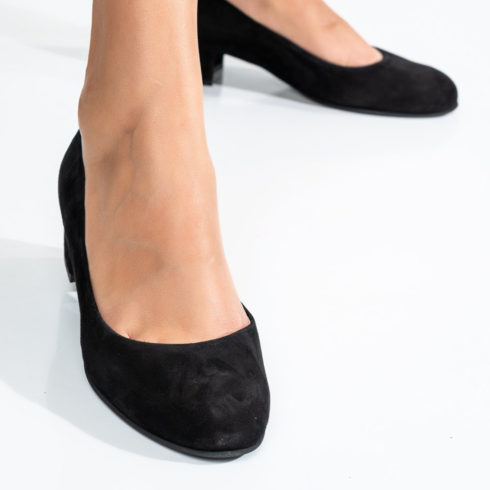 PANTOFI DAMA GUBAN PIELE NATURALA INTOARSA NEGRI 3S77480