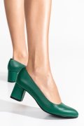 PANTOFI VERZI PIELE NATURALA APC100