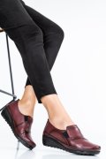 PANTOFI BORDO PIELE NATURALA 2PC588