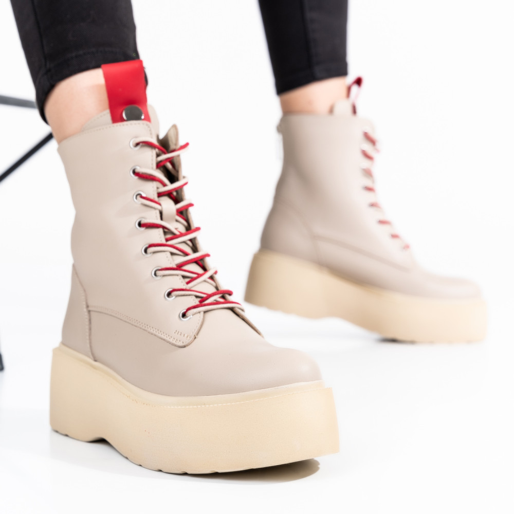 GHETE BEJ PIELE NATURALA 2S7761