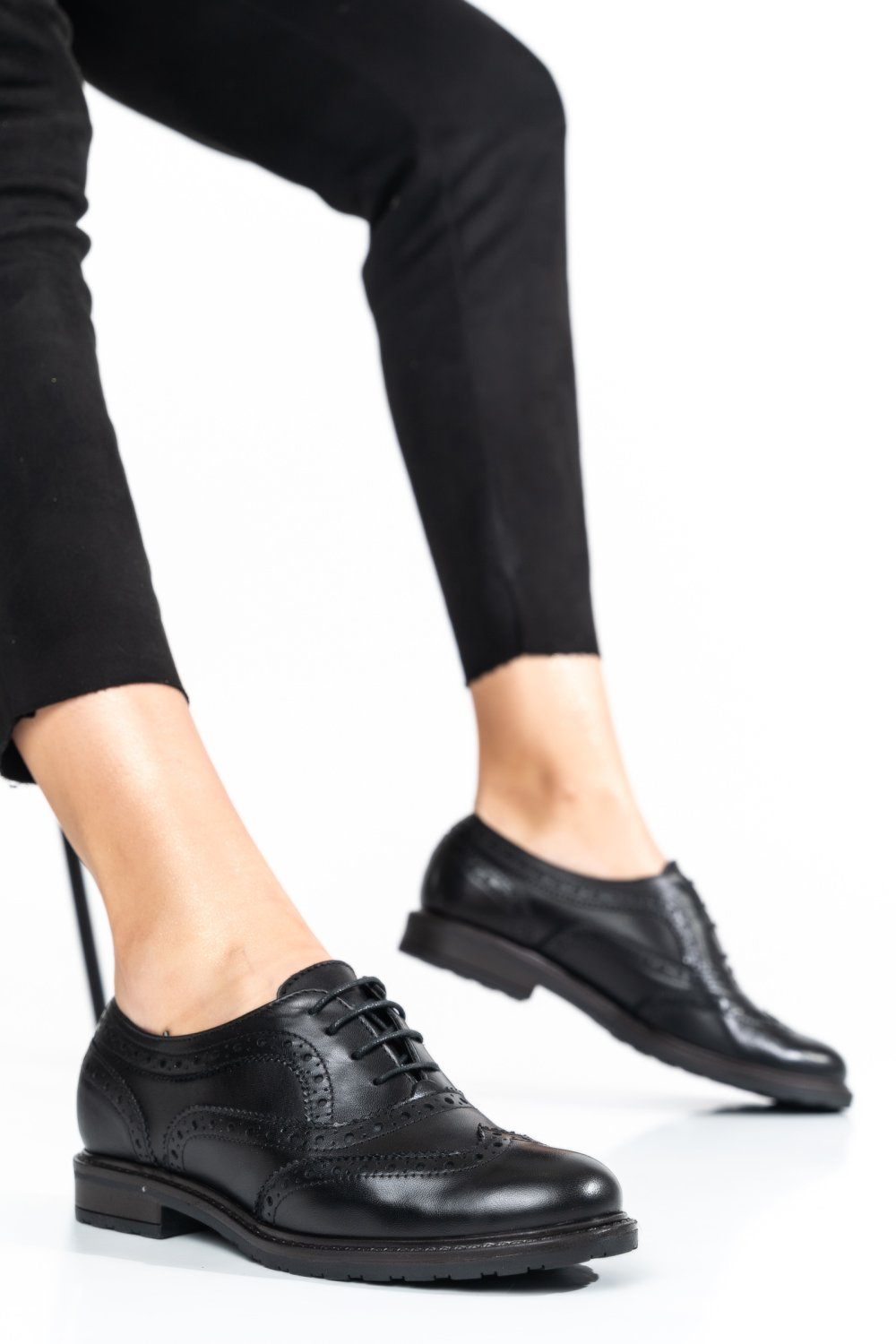 PANTOFI NEGRI PIELE NATURALA 3S77722