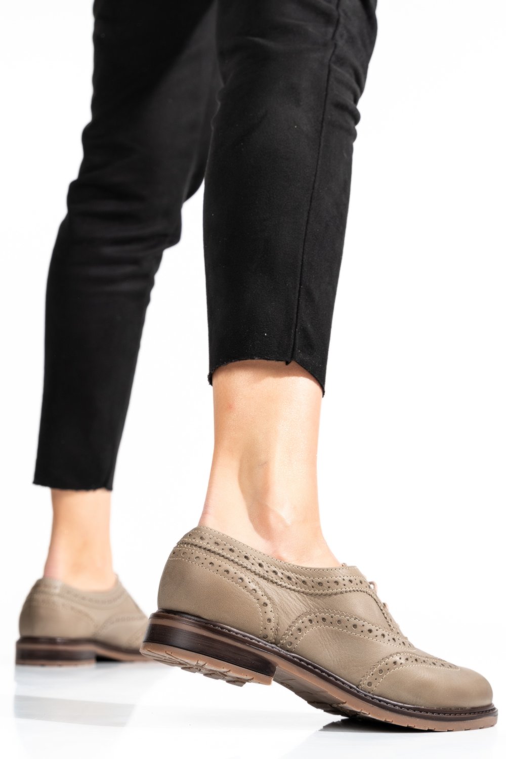 PANTOFI GRI PIELE NATURALA 3S77722