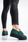 PANTOFI VERZI PIELE NATURALA INTOARSA 1S77147