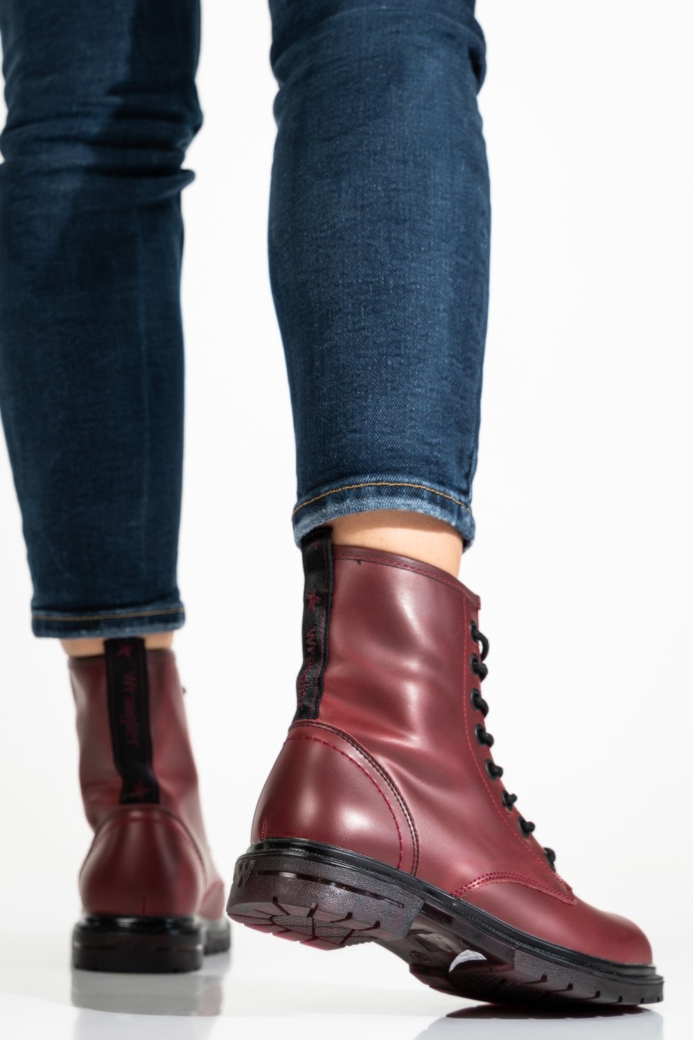 WRANGLER, GHETE DAMA PIELE NATURALA  BORDO WS77L02560A