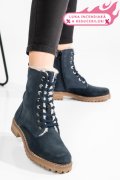 GHTE DAMA IMBLANITE PIELE NATURALA INTOARSA BLEUMARIN WS77H68H01
