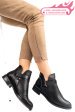 Ghete negre piele naturala 2s7721817np