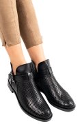 GHETE NEGRE PIELE NATURALA 2S7721817NP