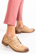 PANTOFI CASUAL BEJ FEMEI PIELE NATURALA 8S77888