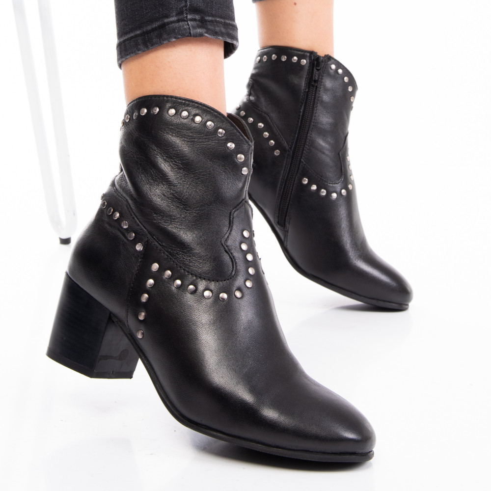 GHETE FEMEI PIELE NATURALA NEGRE 8S77784