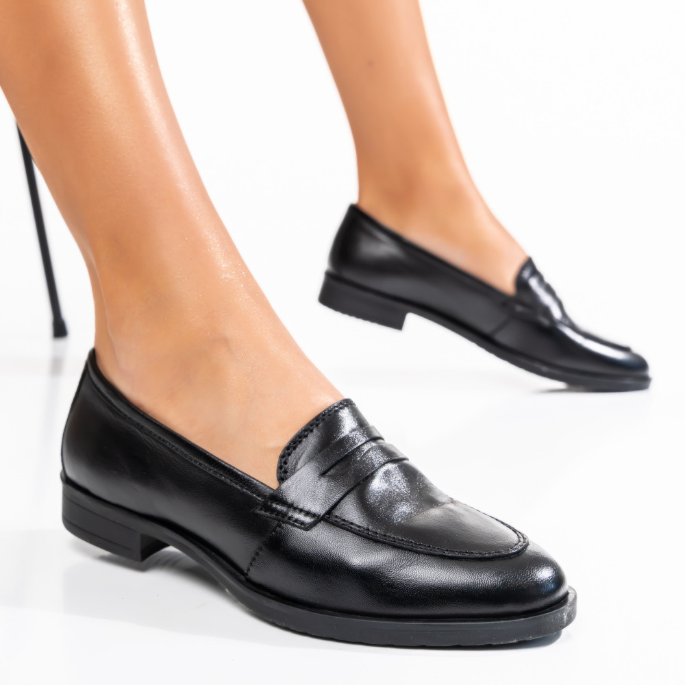 MOCASINI NEGRI PIELE NATURALA 9S77238