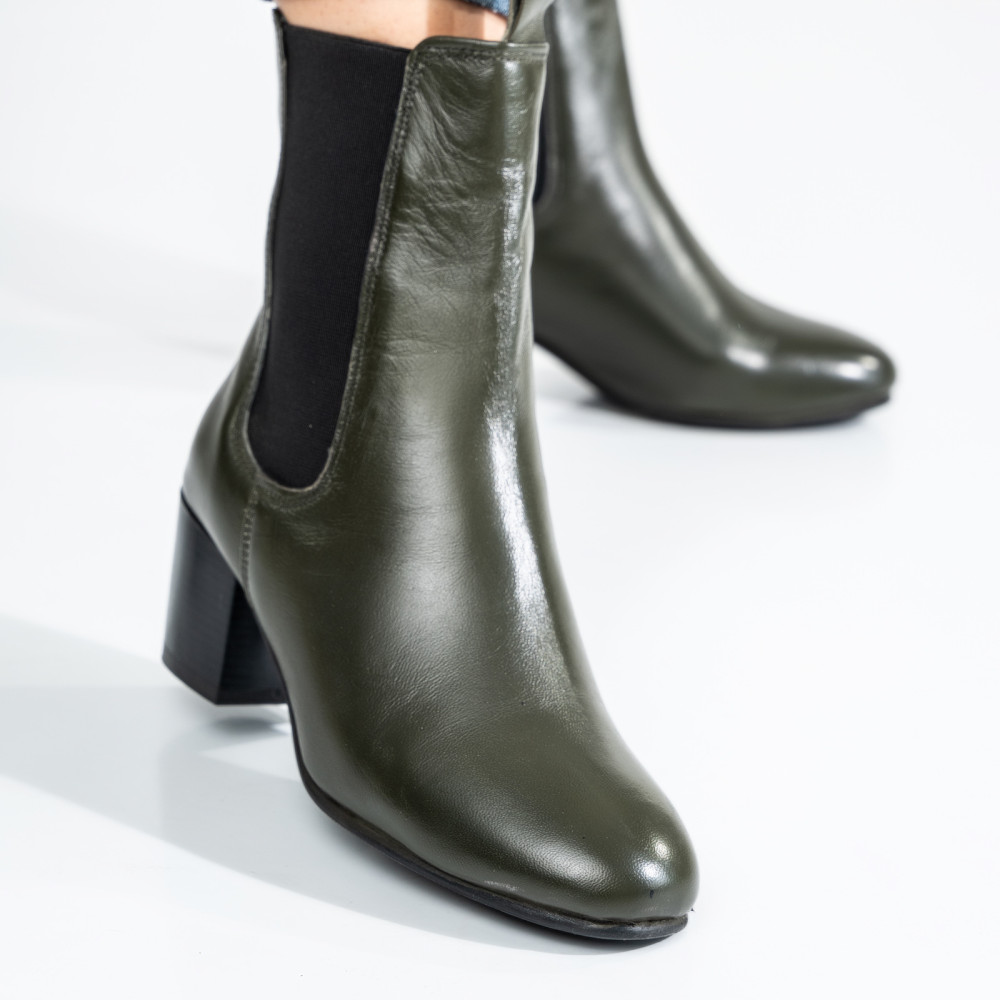 GHETE DAMA PIELE NATURALA OLIVE 8S77585