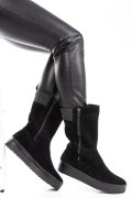 CIZME NEGRE PIELE NATURALA INTOARSA CS77OUGAR
