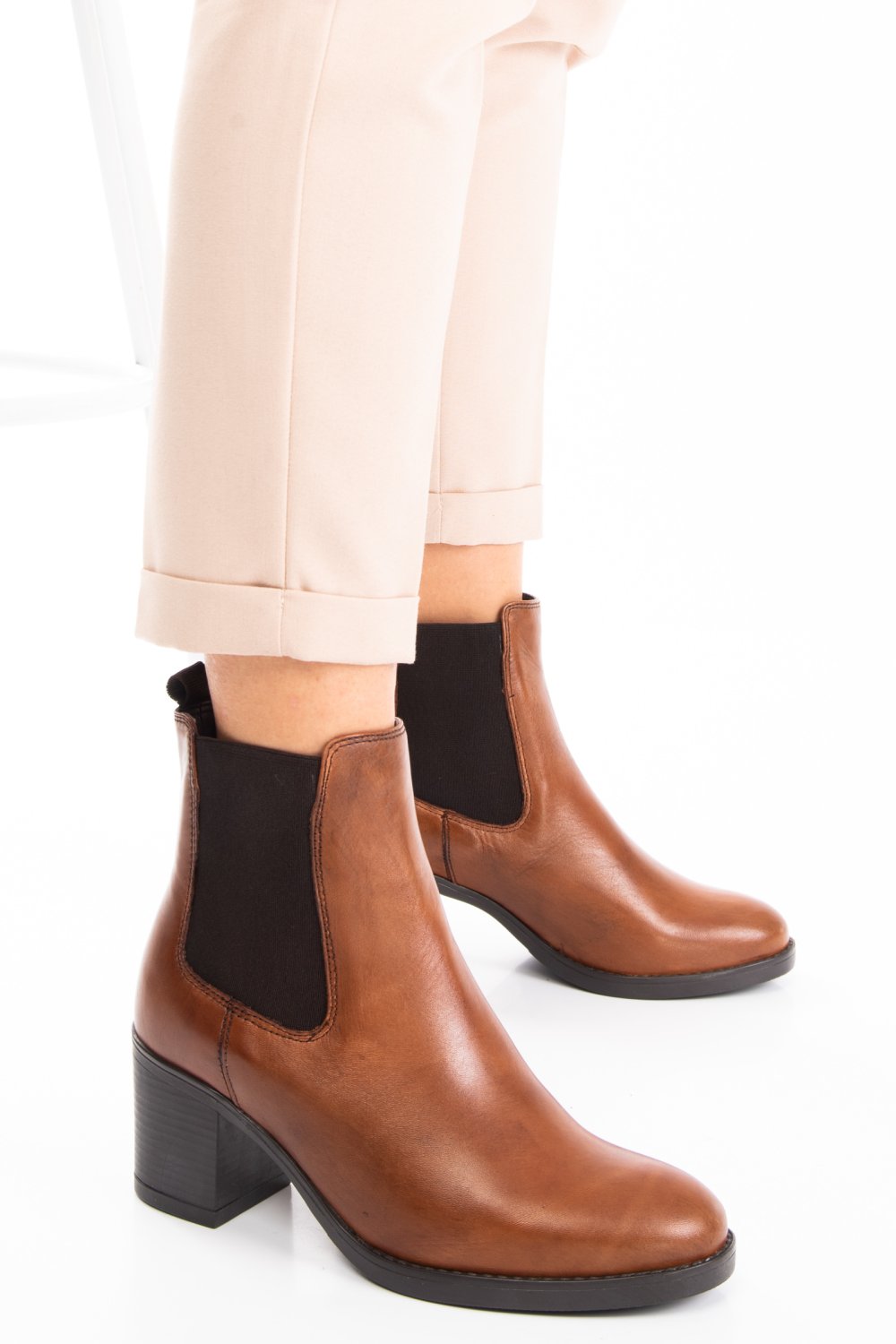 BOTINE FEMEI PIELE NATURALA MARO 0S778226VI