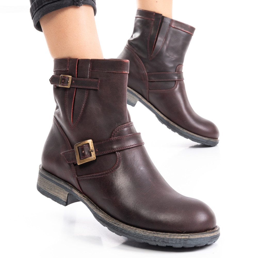 GHETE FEMEI PIELE NATURALA BORDO ENZA