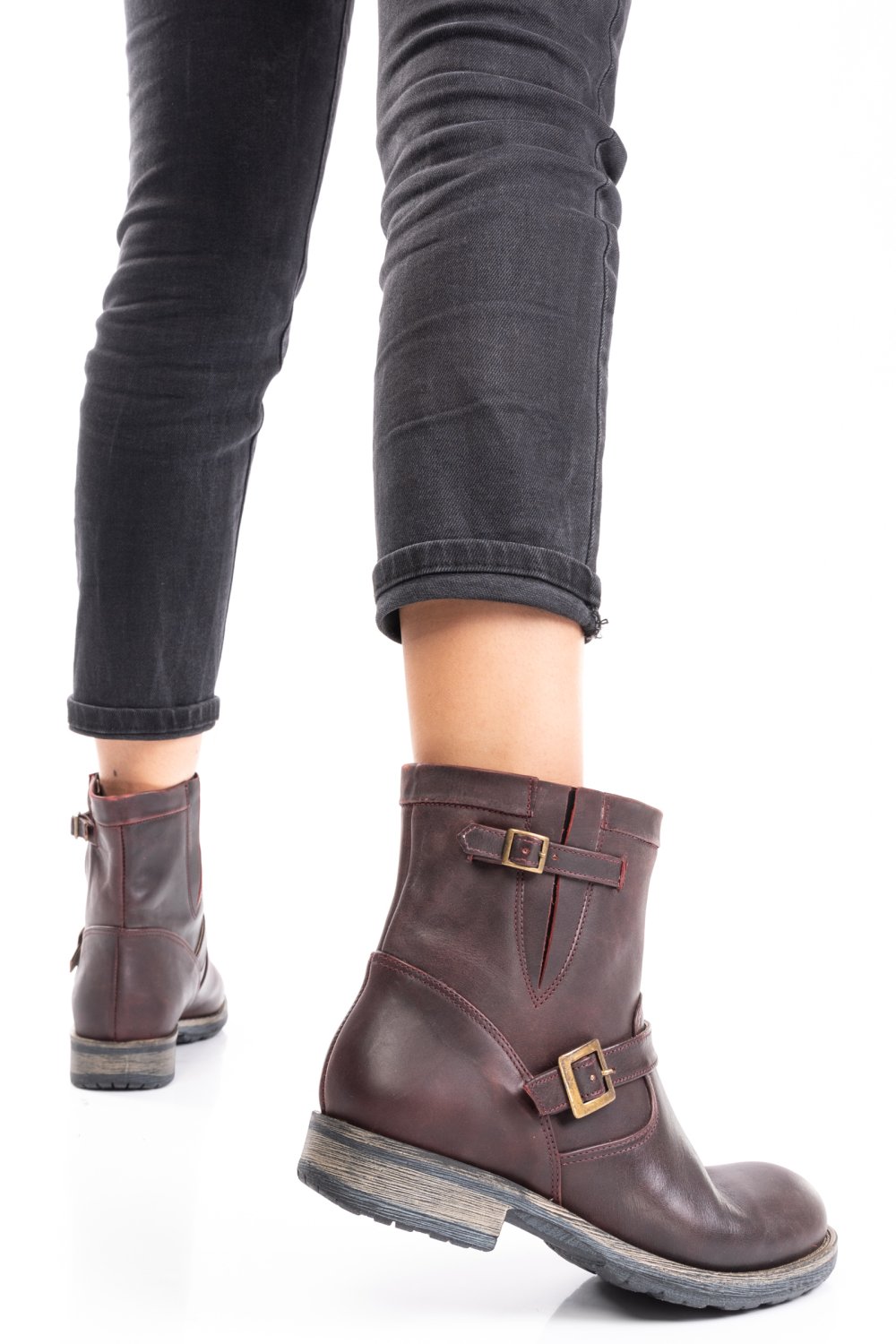 GHETE FEMEI PIELE NATURALA BORDO ENZA