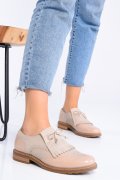 PANTOFI BEJ TALPA MARO PIELE NATURALA 3S77551