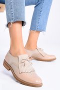 PANTOFI BEJ TALPA MARO PIELE NATURALA 3S77551