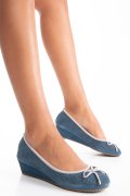 PANTOFI ALBASTRI PIELE NATURALA INTOARSA FS7742382