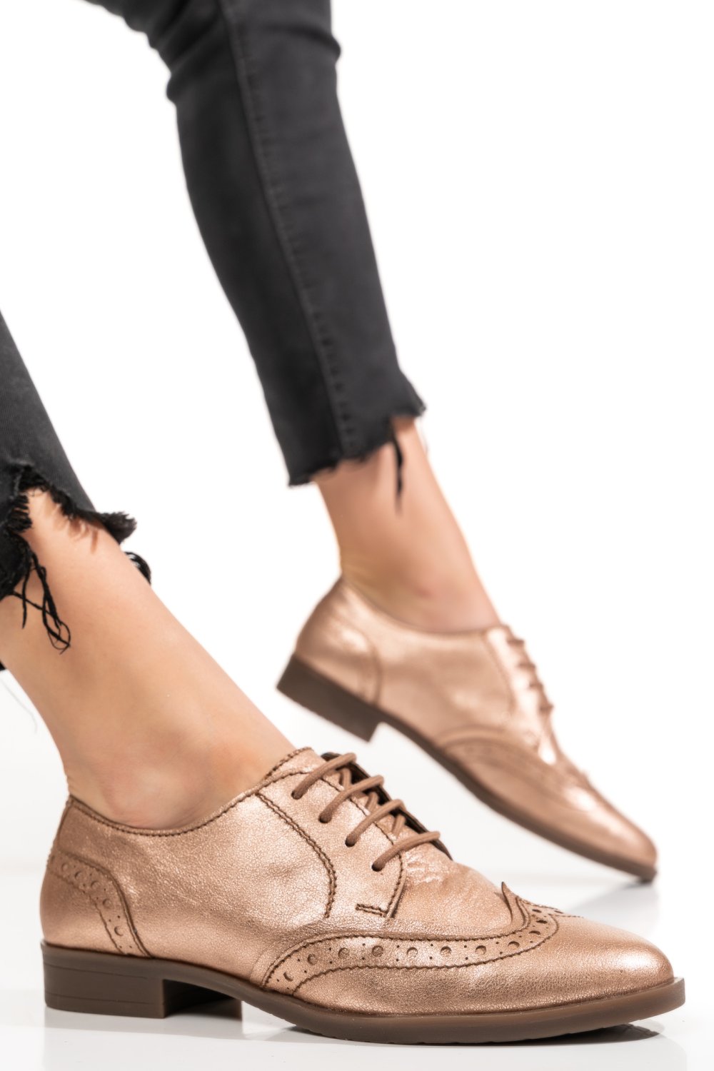 PANTOFI ROSE SIDEF PIELE NATURALA 9239
