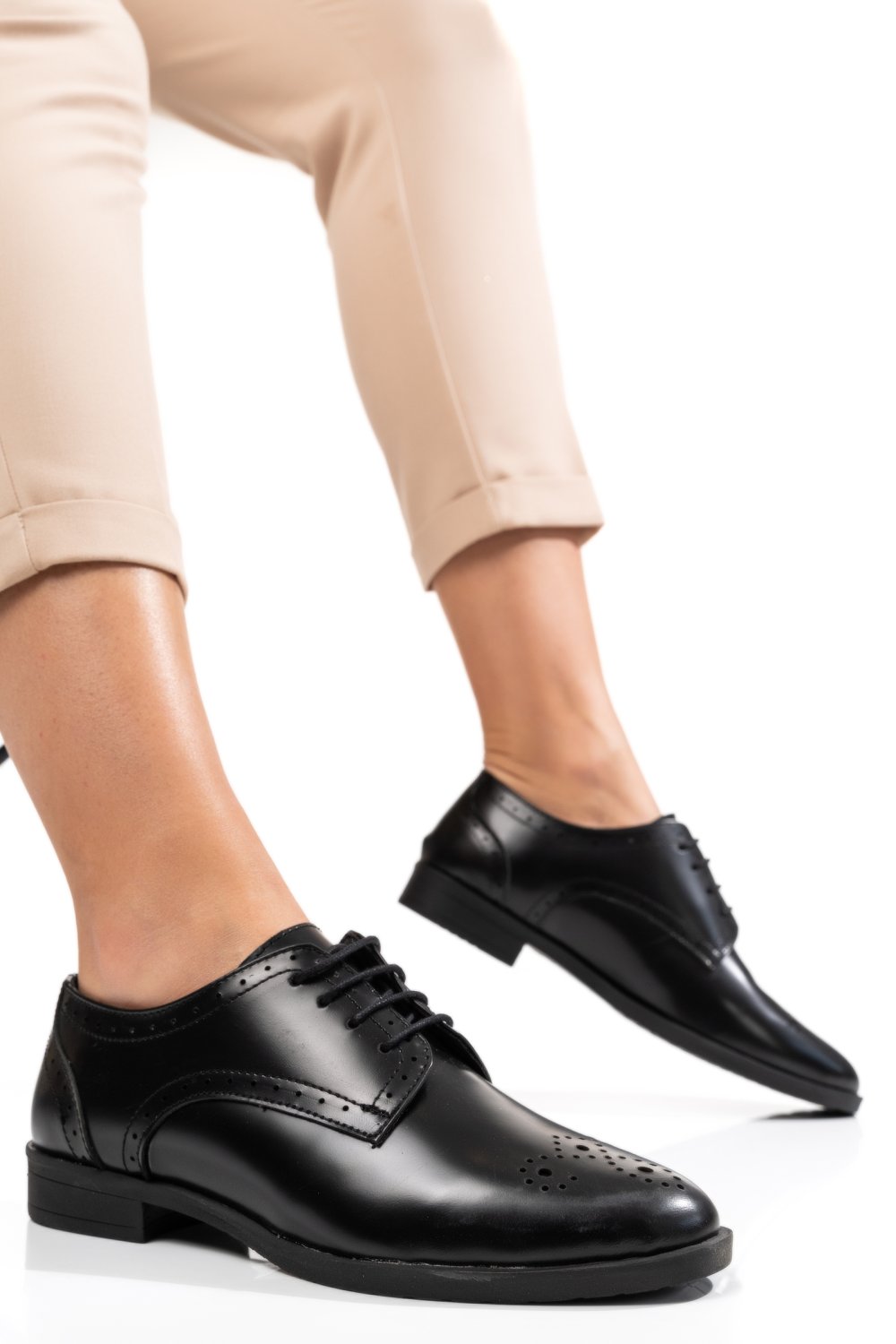PANTOFI NEGRI PIELE NATURALA 9S77241