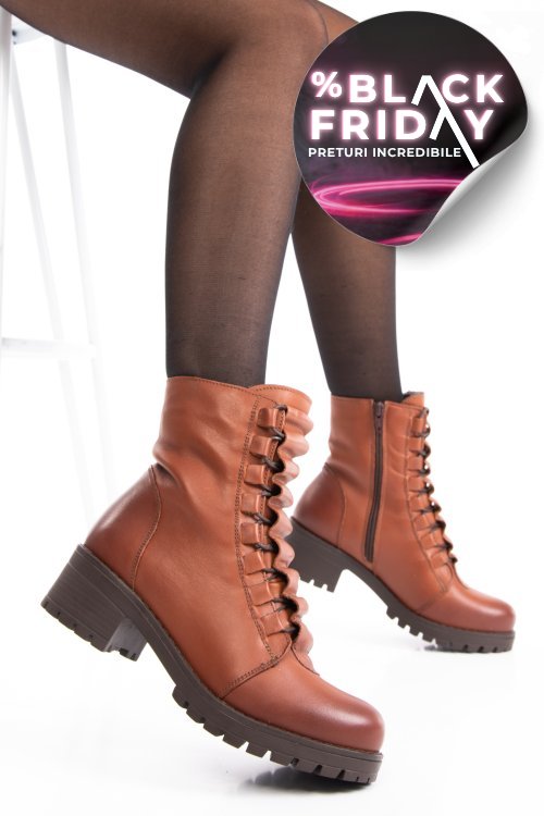 Ghete femei piele naturala maro 1s7782859