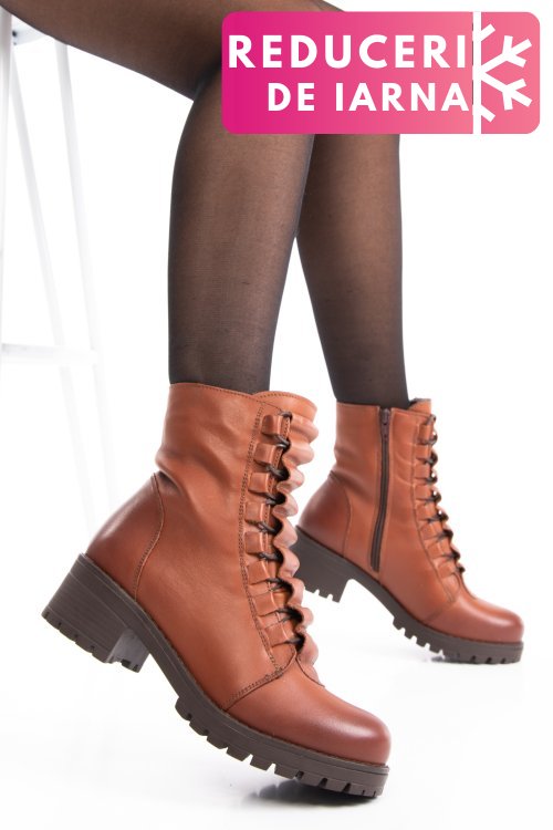 Ghete femei piele naturala maro 1s7782859