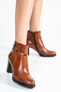 BOTINE DAMA PIELE NATURALA MARO 6S77352