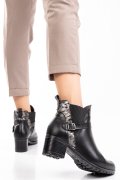 BOTINE DAMA PIELE NATURALA NEGRE SNK 0S7763