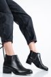 Ghete dama piele naturala negre 9s77042