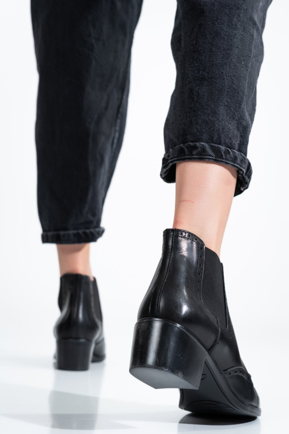 GHETE DAMA PIELE NATURALA NEGRE 9S77042