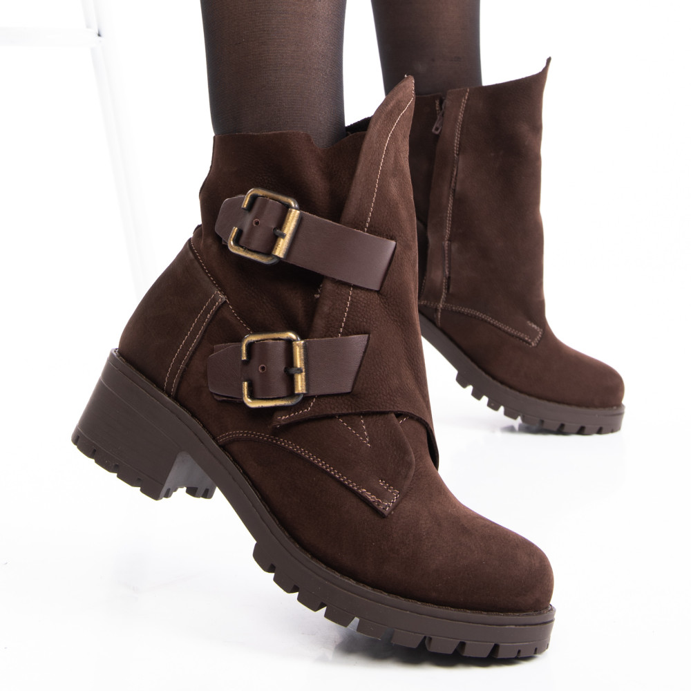 GHETE DAMA PIELE NATURALA MARO 1S7792887NBK