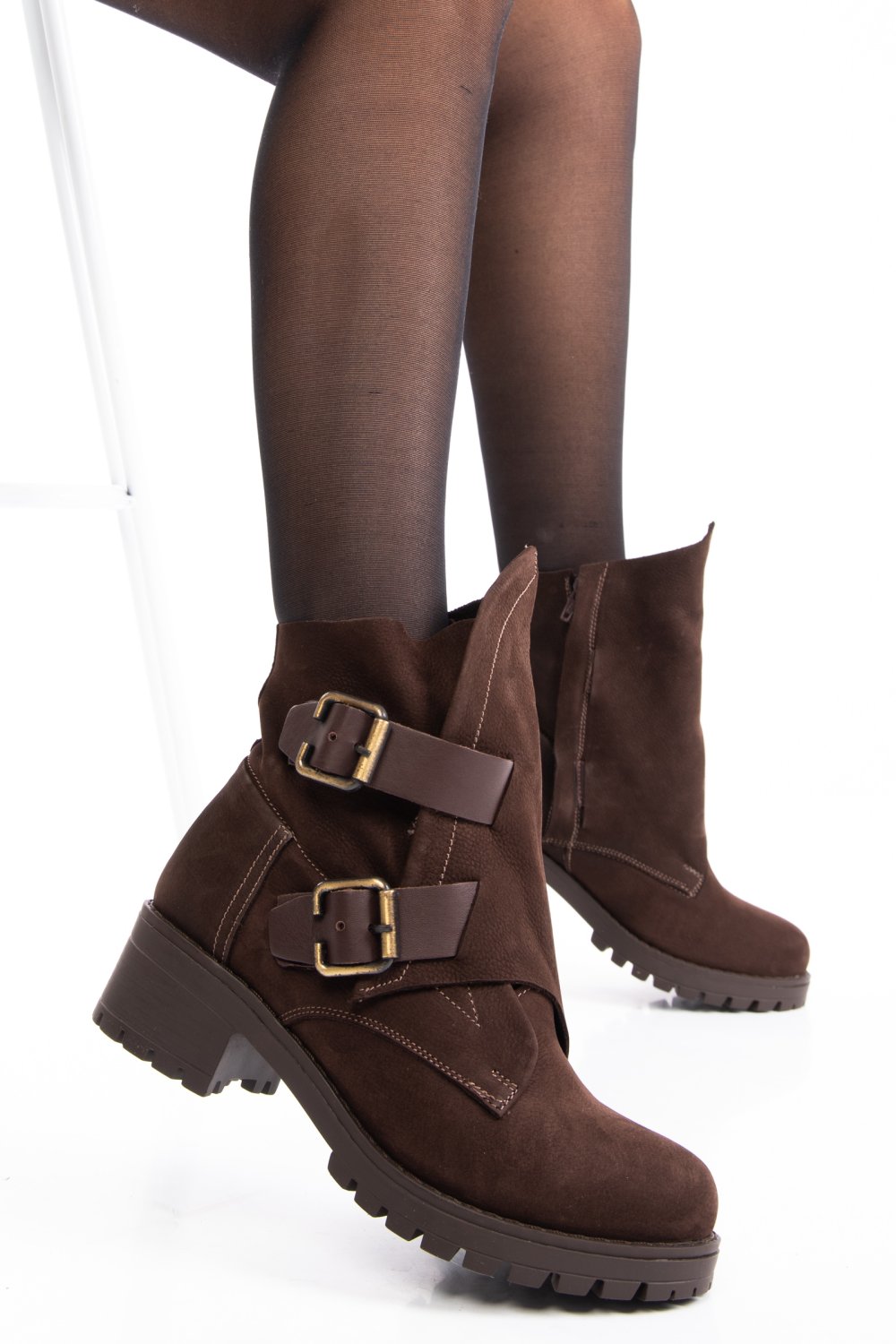 GHETE DAMA PIELE NATURALA MARO 1S7792887NBK