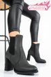 Botine femei piele naturala negre 3s77801