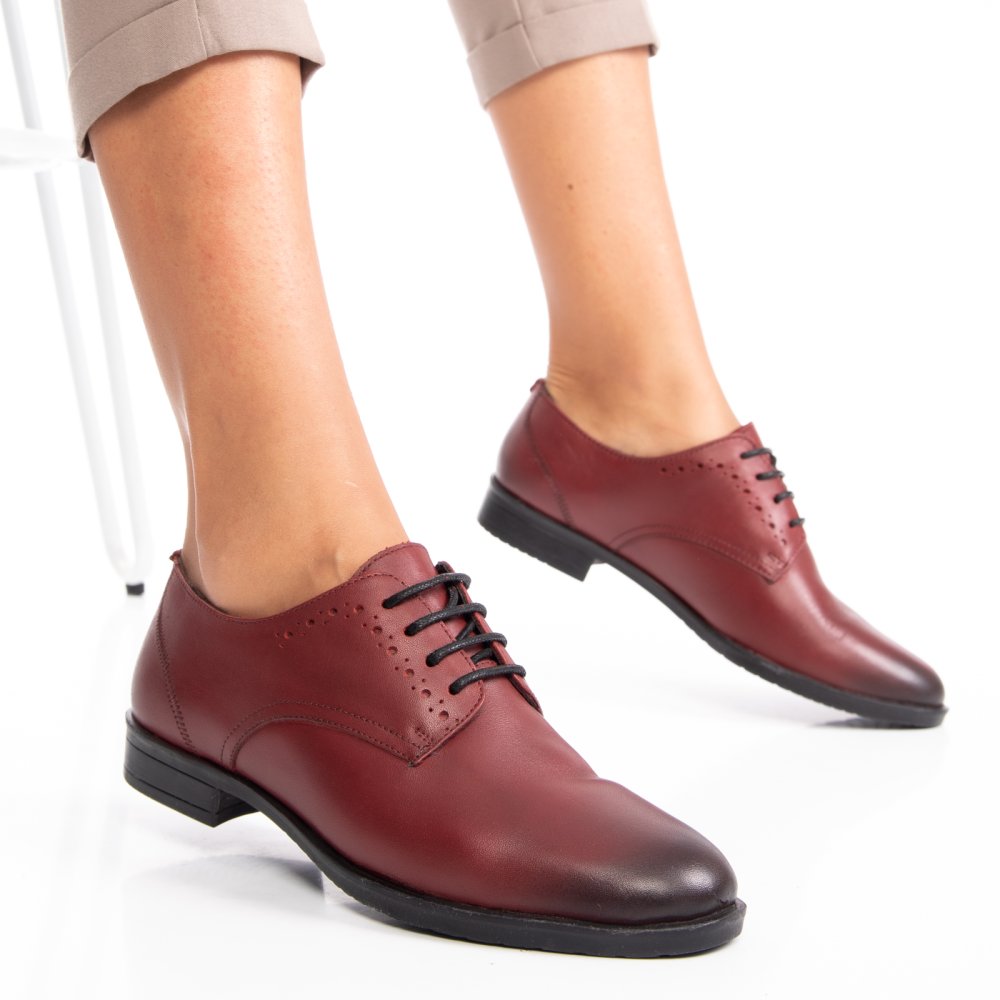 PANTOFI ROSII PIELE NATURALA 7S77807