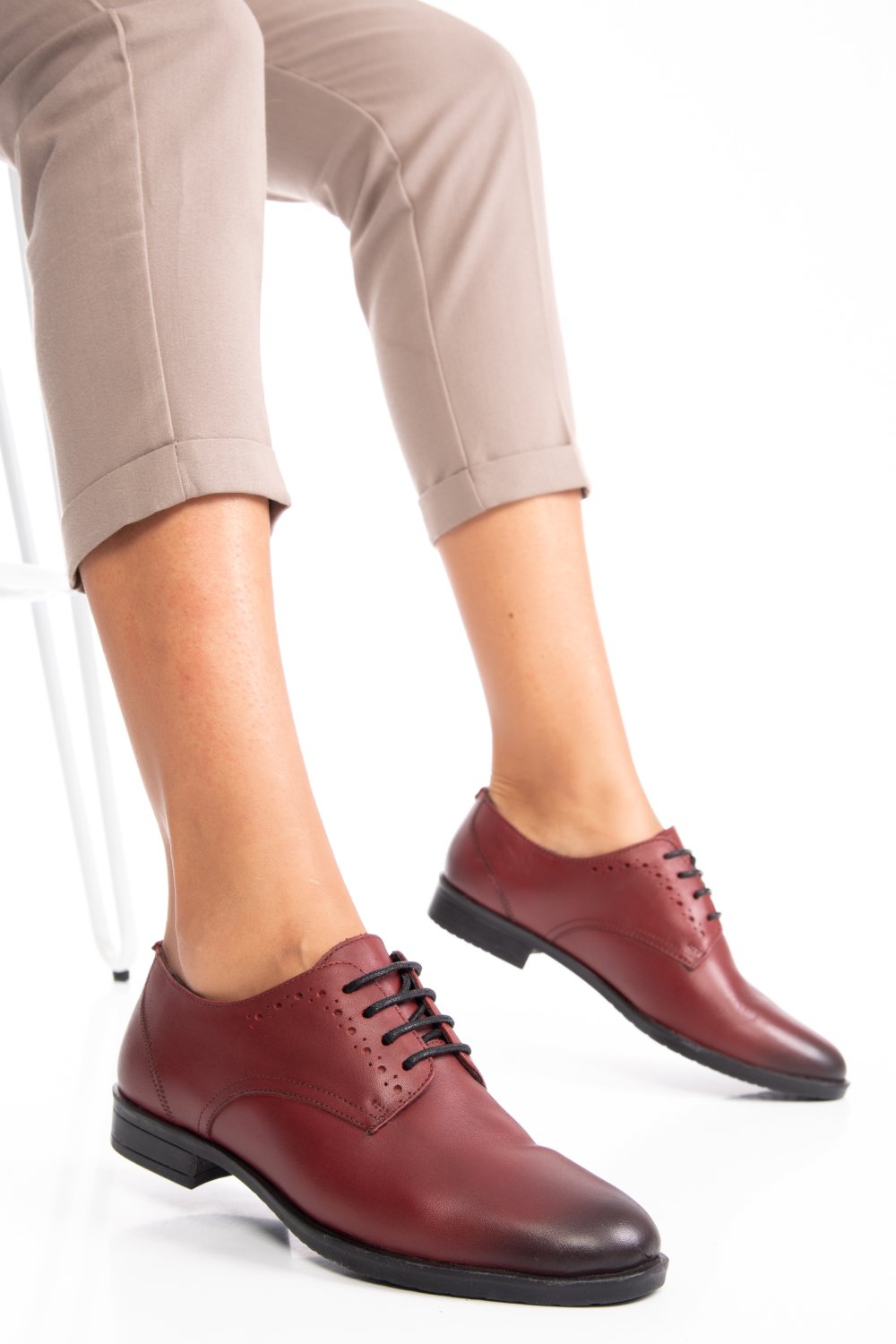 PANTOFI ROSII PIELE NATURALA 7S77807