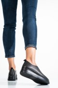 PANTOFI SPORT NEGRI PIELE NATURALA 1S77092