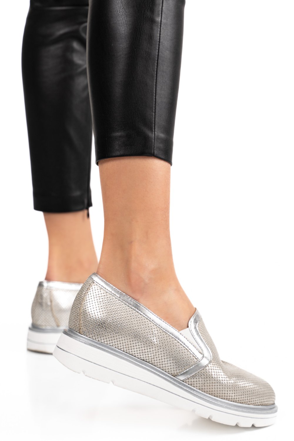 ESPADRILE ARGINTII PIELE NATURALA 9S77432200