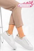 PANTOFI SPORT ALB AURIU PIELE NATURALA 2S7701684