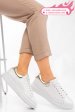 Pantofi sport alb auriu piele naturala 2s7701684