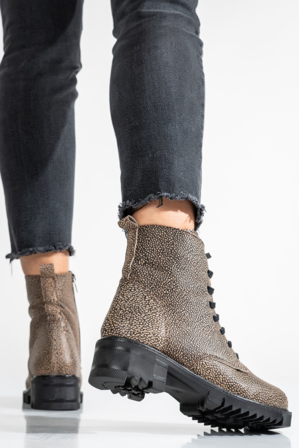 GHETE BEJ PIELE NATURALA OS77YO026