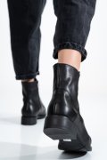 GHETE NEGRE PIELE NATURALA A20SH005
